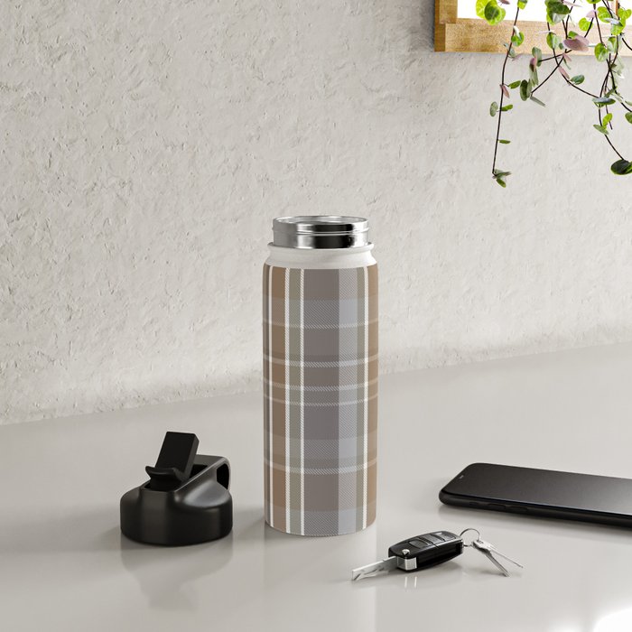 Rustic Plaid Water Bottle Gallery Image 4