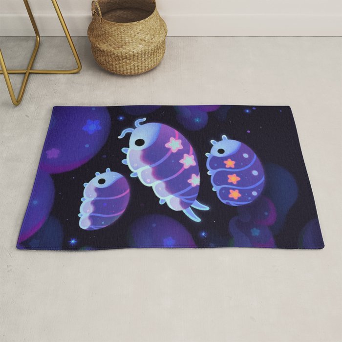 Cloud isopod - Starry night Rug Gallery Image 1