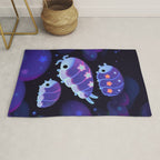 Cloud isopod - Starry night Rug Gallery Image 1