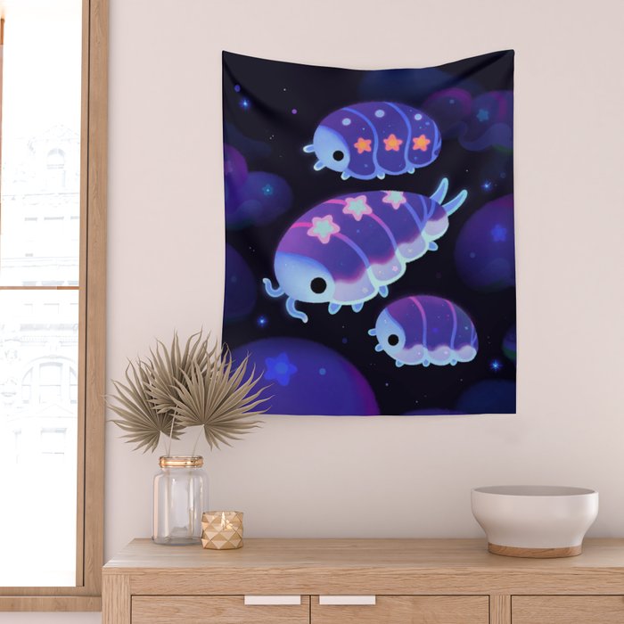 Cloud isopod - Starry night Wall Tapestry Gallery Image 2