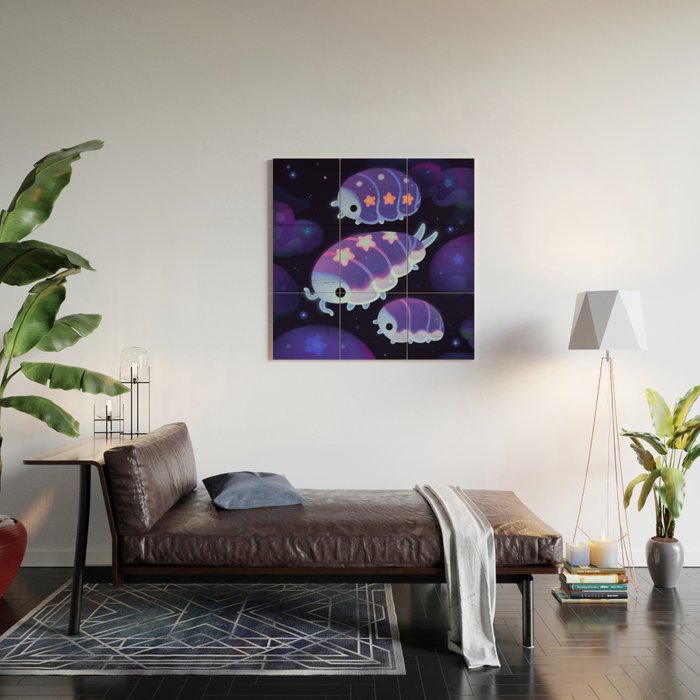 Cloud isopod - Starry night Wood Wall Art Gallery Image 2