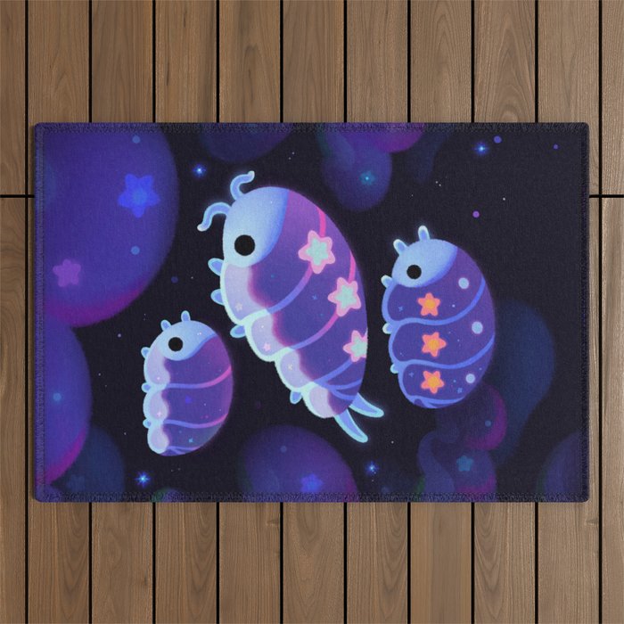Cloud isopod - Starry night Outdoor Rug Gallery Image 1