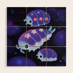 Cloud isopod - Starry night Wood Wall Art Gallery Image 1