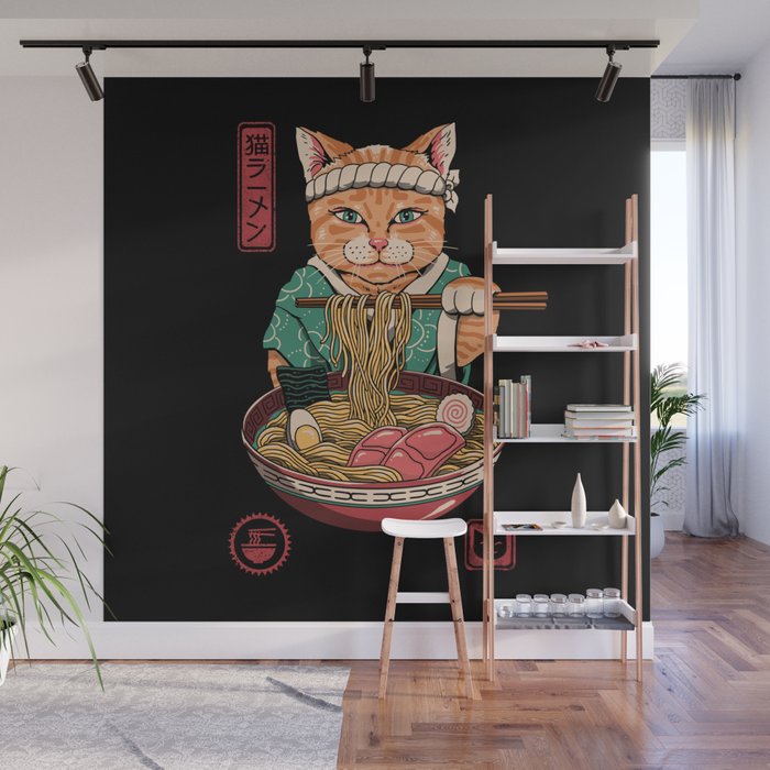 Neko Ramen Wall Mural Gallery Image 1