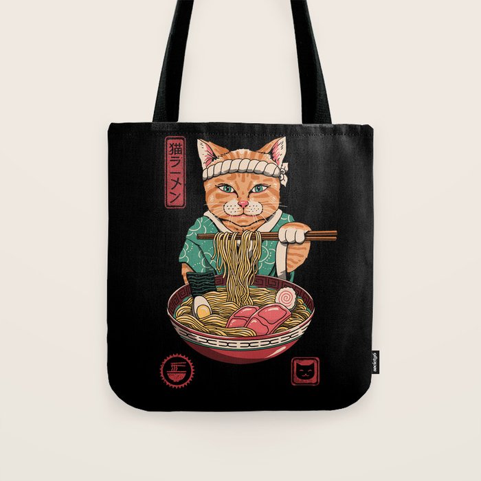 Neko Ramen Tote Bag Gallery Image 1