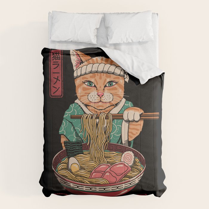 Neko Ramen Comforter Gallery Image 6