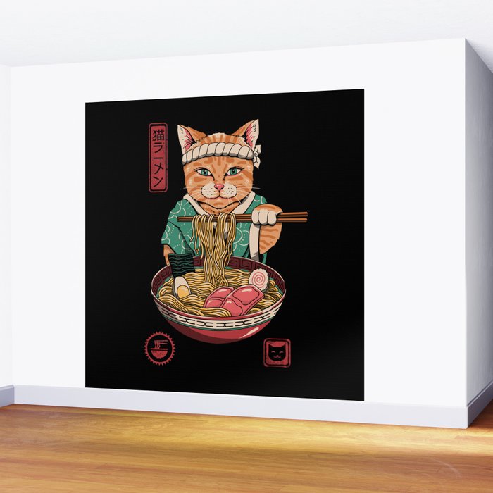 Neko Ramen Wall Mural Gallery Image 2