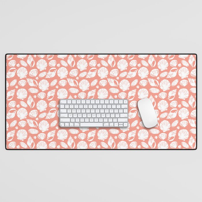 Shells . Coral Desk Mat Gallery Image 1