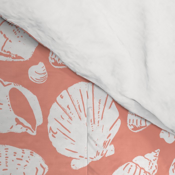 Shells . Coral Comforter Gallery Image 4