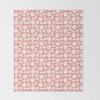 Shells . Coral Throw Blanket Gallery Image 2