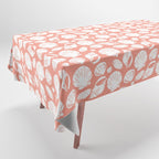 Shells . Coral Tablecloth Gallery Image 1