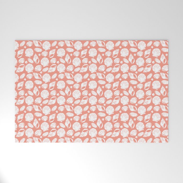 Shells . Coral Welcome Mat Gallery Image 1