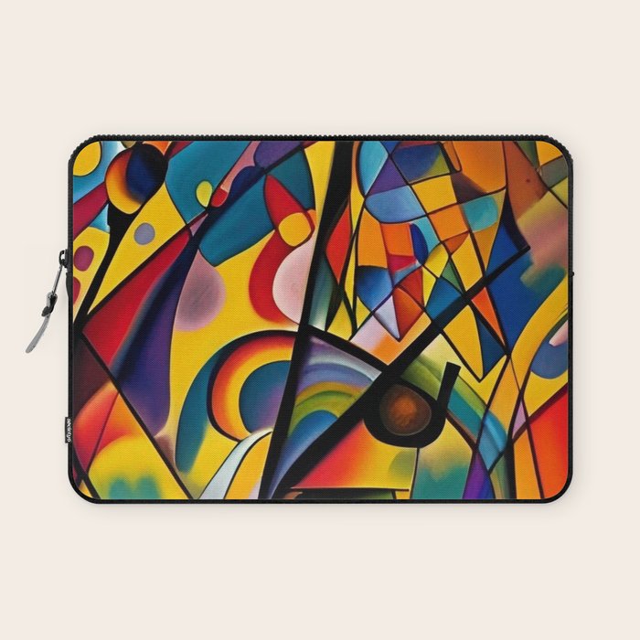 Bright Shape Composition Laptop Sleeve Gallery Image 1