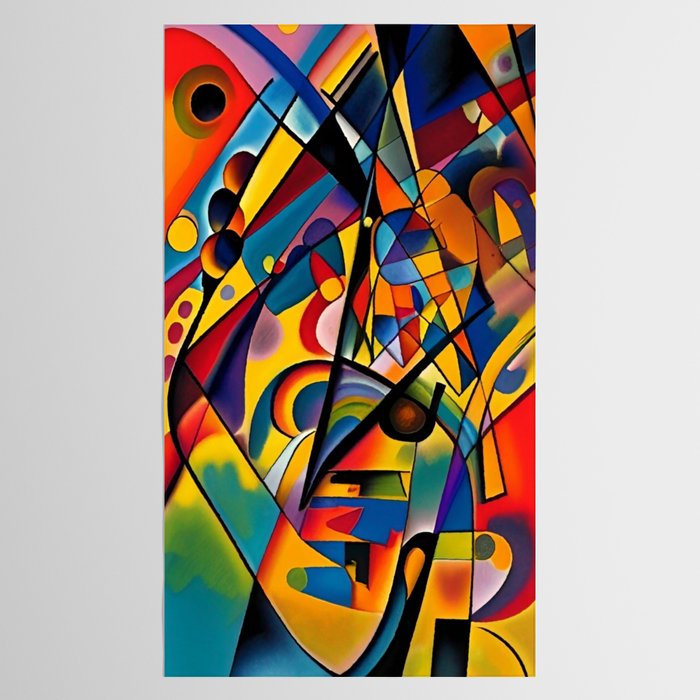 Bright Shape Composition Tablecloth Gallery Image 2
