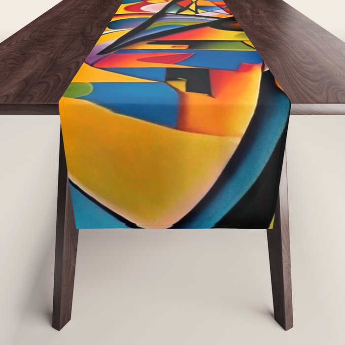 Bright Shape Composition Table Runner Gallery Image 1