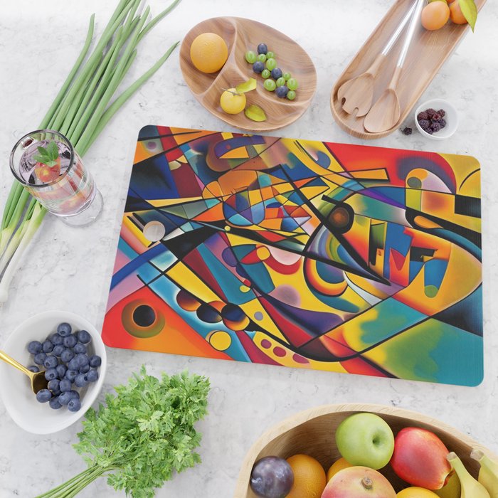 Bright Shape Composition Cutting Board Gallery Image 2