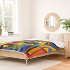 Bright Shape Composition Duvet Cover Gallery Image 2