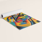 Bright Shape Composition Yoga Mat Gallery Image 2