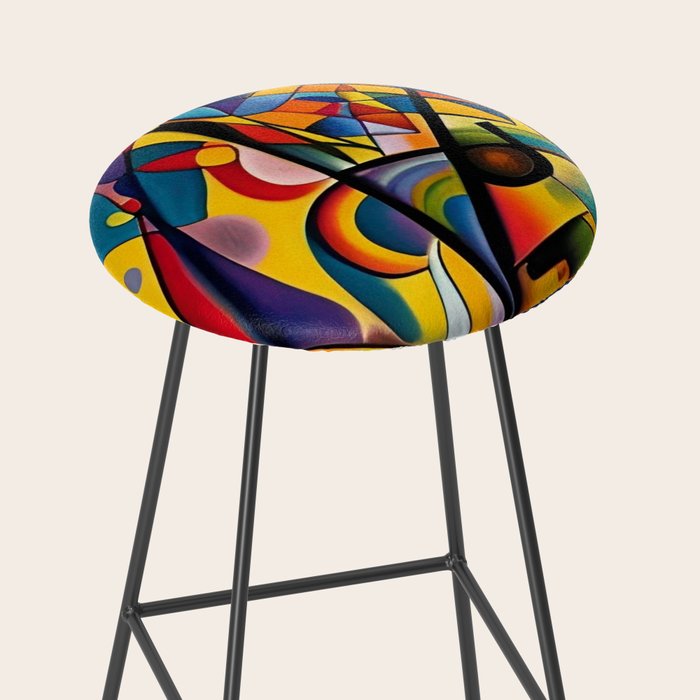 Bright Shape Composition Stool Gallery Image 2