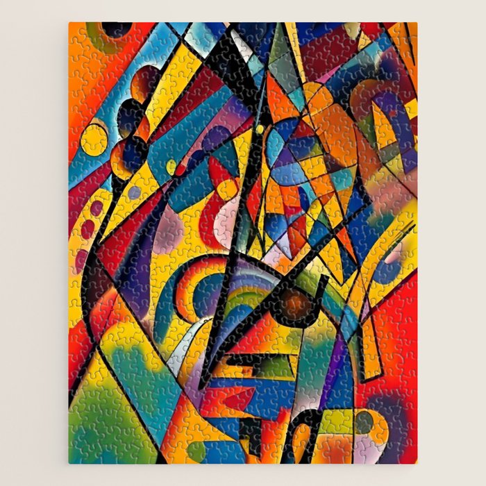 Bright Shape Composition Jigsaw Puzzle Gallery Image 1