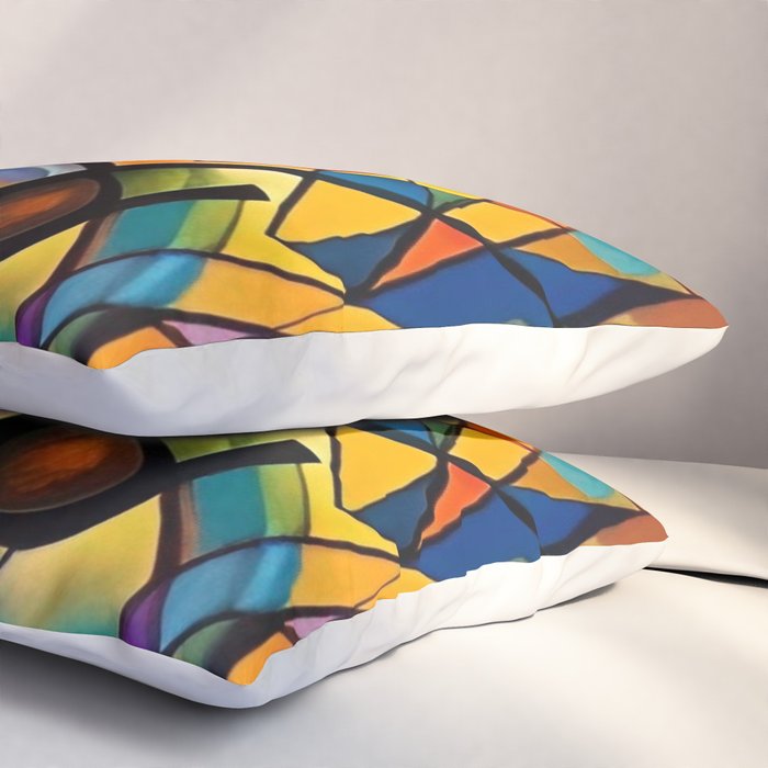 Bright Shape Composition Pillow Sham Gallery Image 3