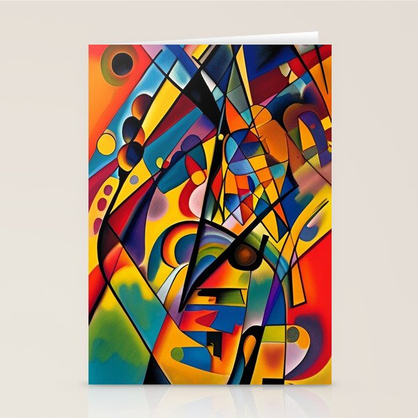 Bright Shape Composition Stationery Card Gallery Image 1