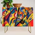 Bright Shape Composition Credenza Gallery Image 1