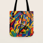 Bright Shape Composition Tote Bag Gallery Image 1