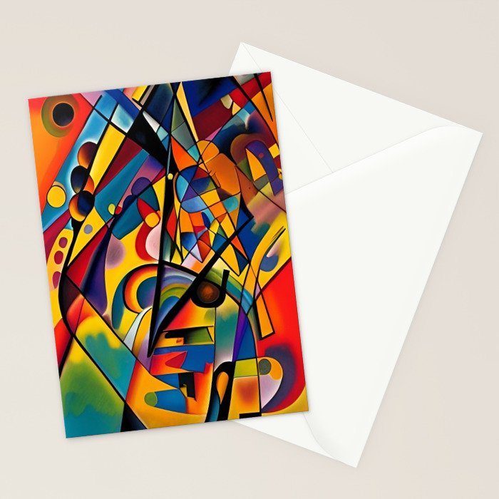 Bright Shape Composition Stationery Card Gallery Image 2