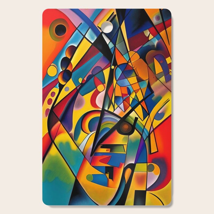 Bright Shape Composition Cutting Board Gallery Image 1
