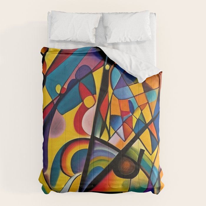 Bright Shape Composition Comforter Gallery Image 1
