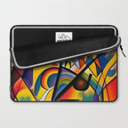 Bright Shape Composition Laptop Sleeve Gallery Image 2