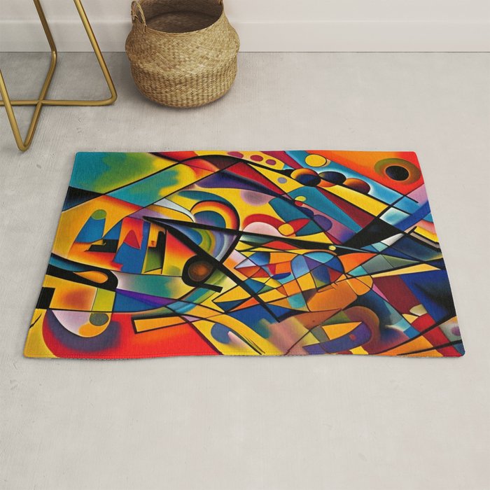 Bright Shape Composition Rug Gallery Image 1