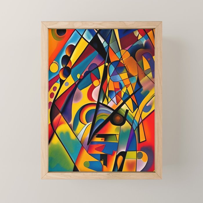 Bright Shape Composition Mini Art Print Gallery Image 1