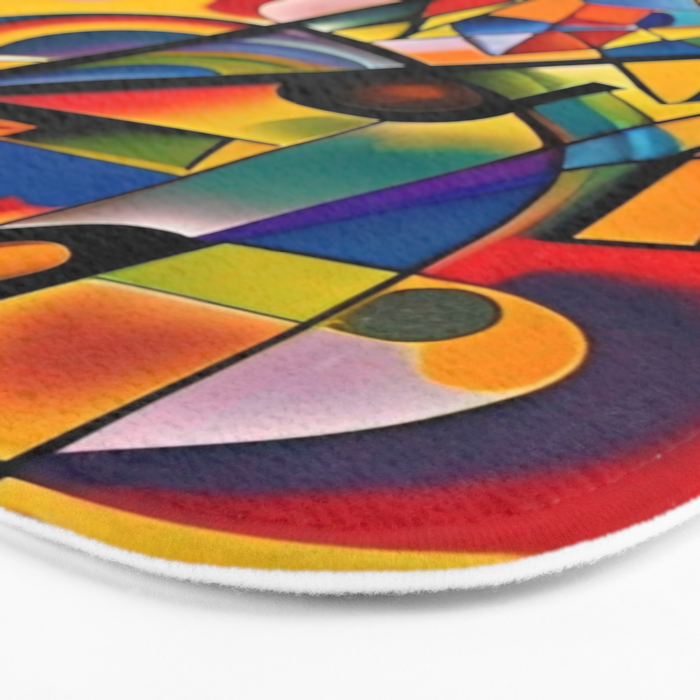 Bright Shape Composition Bath Mat Gallery Image 3