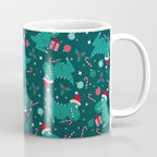 Christmas Dinosaurs Dinos Dinosaur Coffee Mug Gallery Image 1