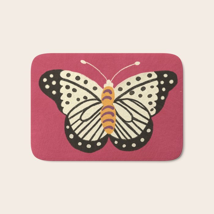 Viva butterflies Bath Mat Gallery Image 1