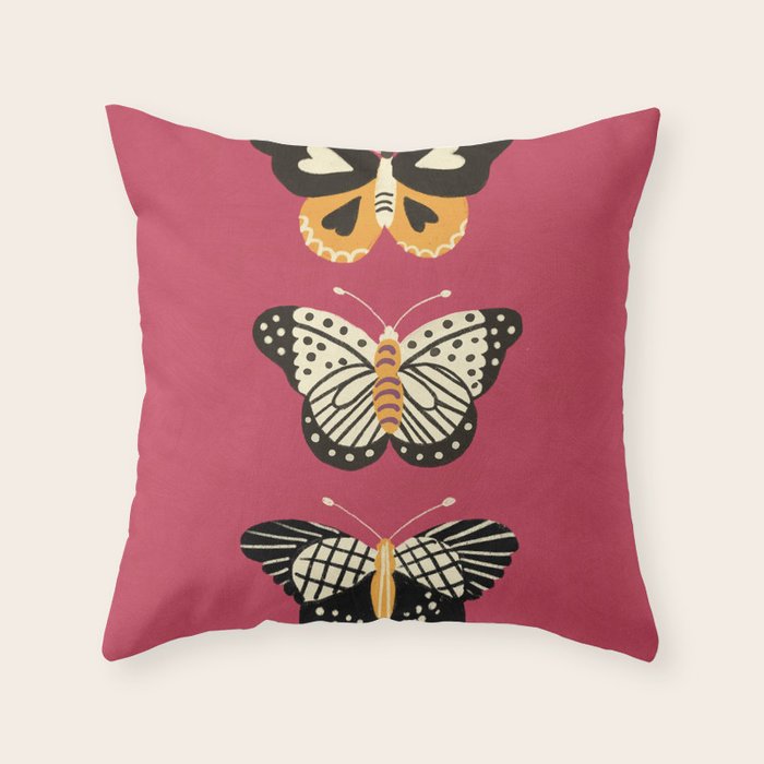 Viva butterflies Throw Pillow Gallery Image 6