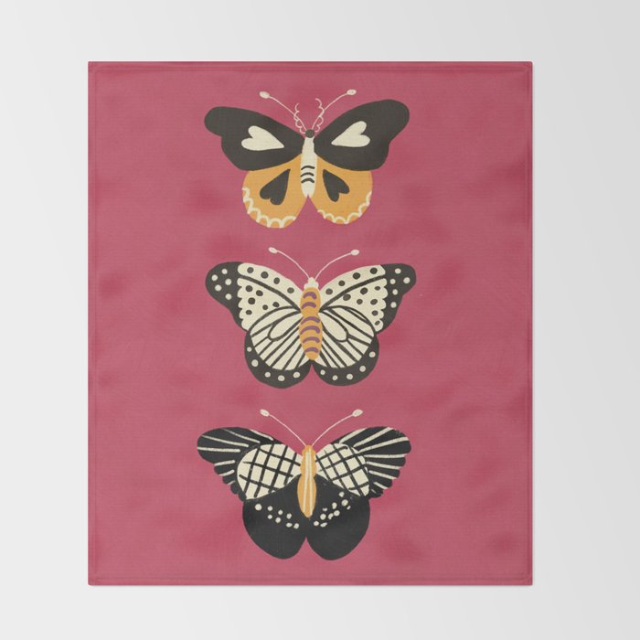 Viva butterflies Throw Blanket Gallery Image 2