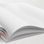 Floral Pattern, Coral Pink and Gray Notebook Gallery Image 2