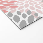Floral Pattern, Coral Pink and Gray Welcome Mat Gallery Image 2