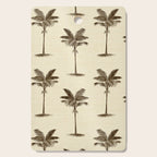 Etched Palm Trees on Vintage Linen Cutting Board Gallery Image 1