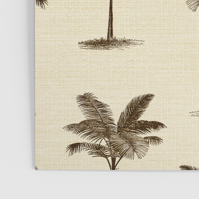 Etched Palm Trees on Vintage Linen Poster Gallery Image 3