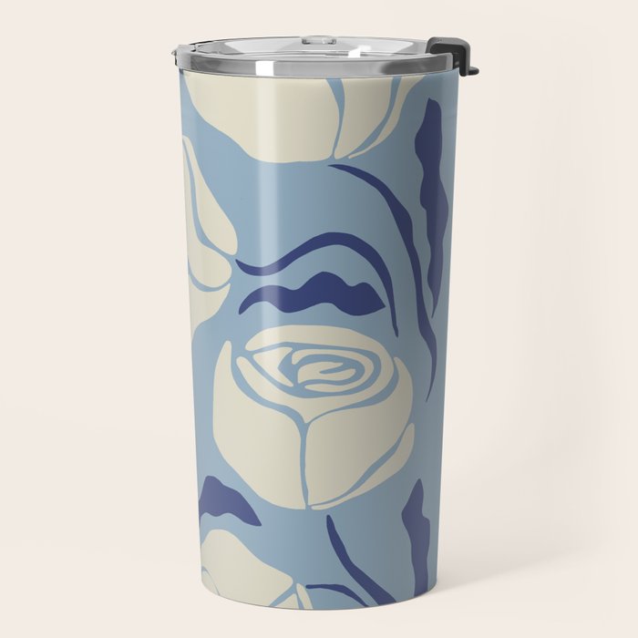 Cancer white rose  Travel Mug Gallery Image 2
