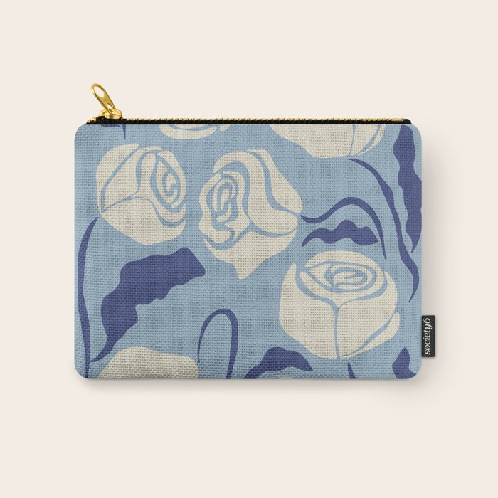 Cancer white rose  Carry All Pouch Gallery Image 1