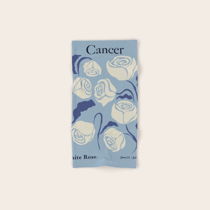 Cancer white rose  Bath Towel Gallery Image 1