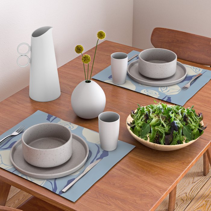 Cancer white rose  Placemat Gallery Image 2