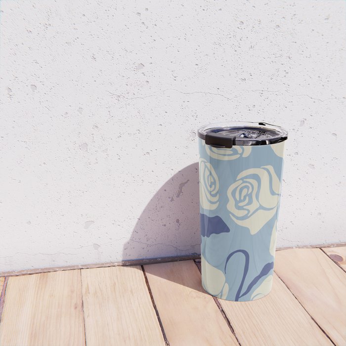 Cancer white rose  Travel Mug Gallery Image 4