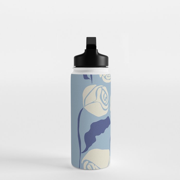 Cancer white rose  Water Bottle Gallery Image 3