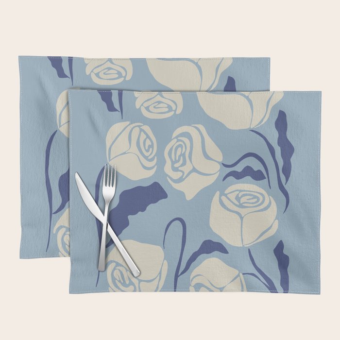 Cancer white rose  Placemat Gallery Image 1